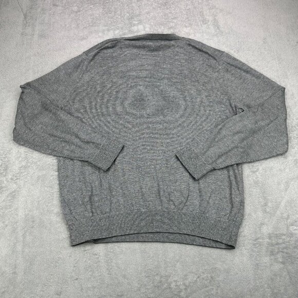 Bonobos Crewneck Sweater Mens Large Gray Slim Fit Knit Pullover Soft Long Sleeve - Picture 4 of 10